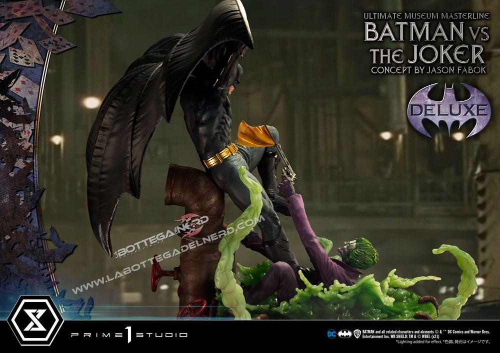 DC Comics Statue 1/3 Batman vs. The Joker Deluxe Bonus Version 85cm - immagine 7