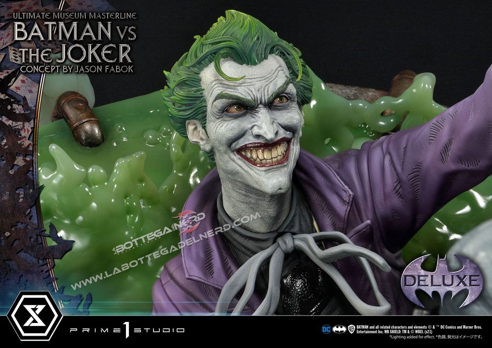 DC Comics Statue 1/3 Batman vs. The Joker Deluxe Bonus Version 85cm - immagine 6