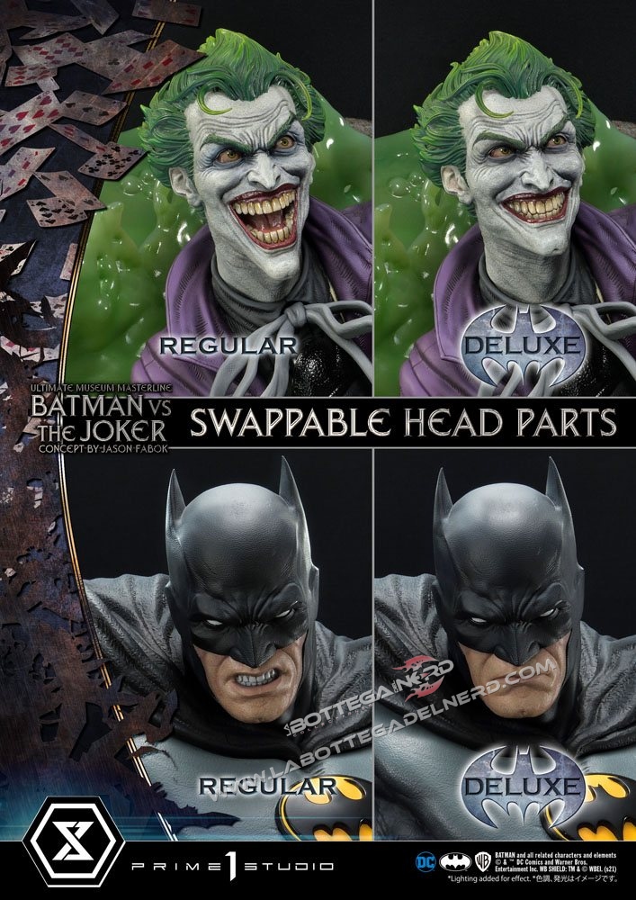 DC Comics Statue 1/3 Batman vs. The Joker Deluxe Bonus Version 85cm - immagine 12