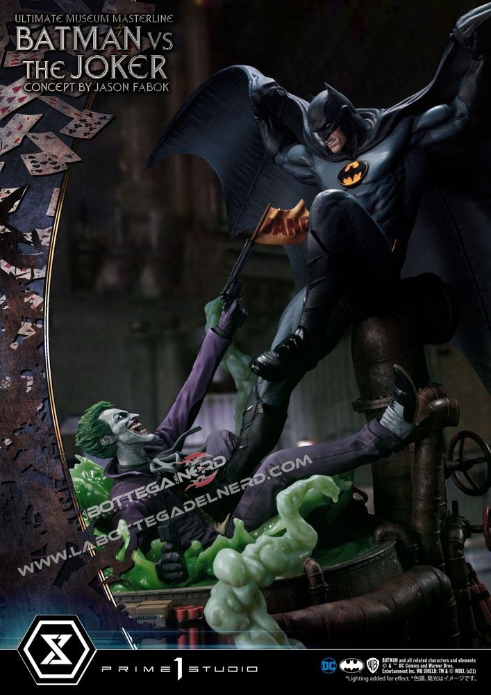 DC Comics - Statue 1/3 Batman vs. The Joker Standard Version 85cm - immagine 2