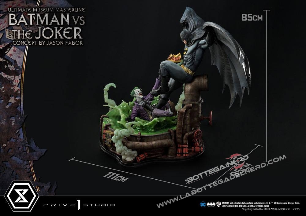 DC Comics - Statue 1/3 Batman vs. The Joker Standard Version 85cm - immagine 6