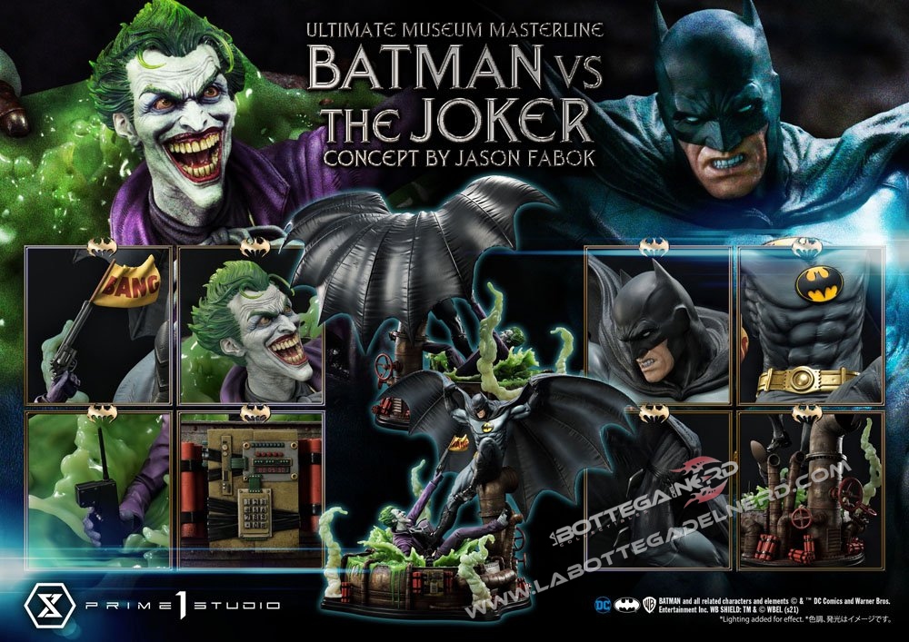 DC Comics - Statue 1/3 Batman vs. The Joker Standard Version 85cm - immagine 12