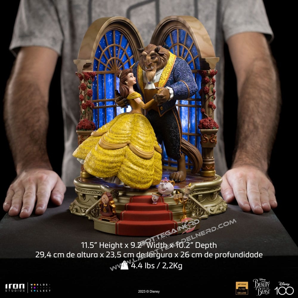 DISNEY - Statue 1/10 Beauty and the Beast Deluxe 29cm - immagine 12