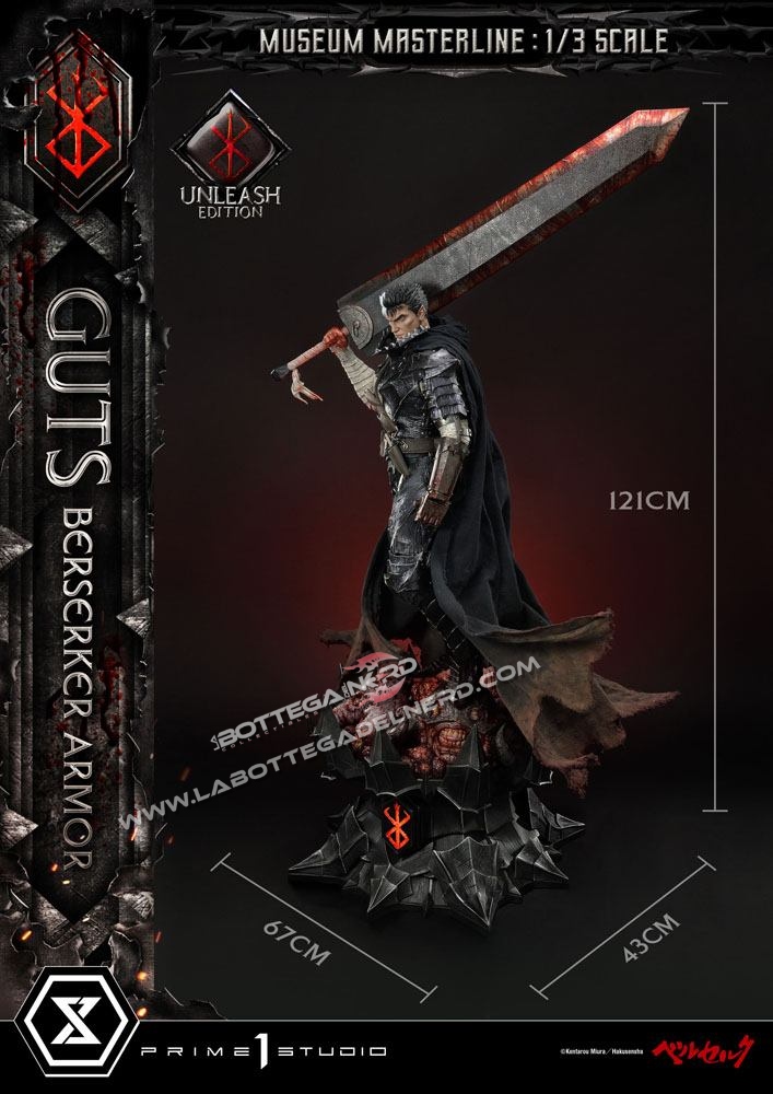 Berserk - Statue Guts Berserker Armor Unleash Edition 121cm - immagine 3