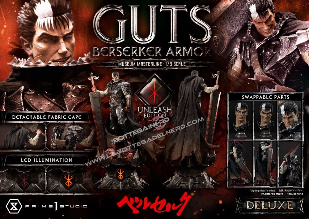 Berserk - Statue Guts Berserker Armor Unleash Edition Bonus Deluxe 121cm - immagine 14