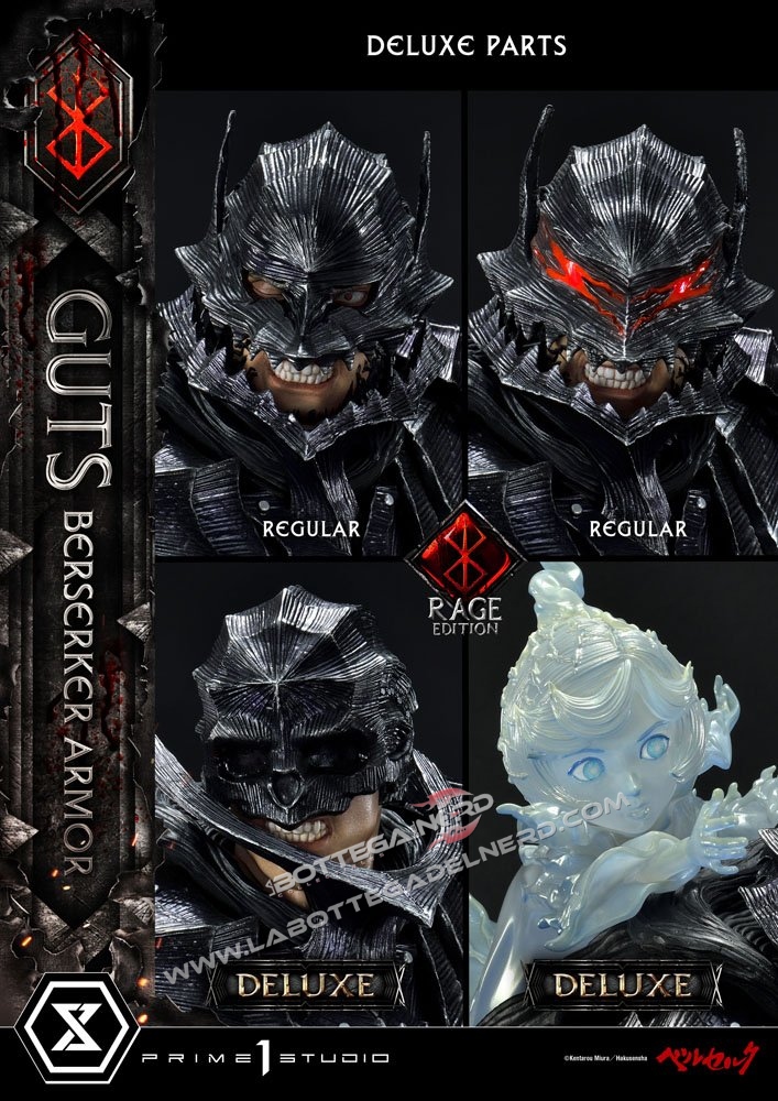 Berserk - Statua 1/4 Guts Berserker Armor Rage Edition Deluxe 67cm - immagine 9