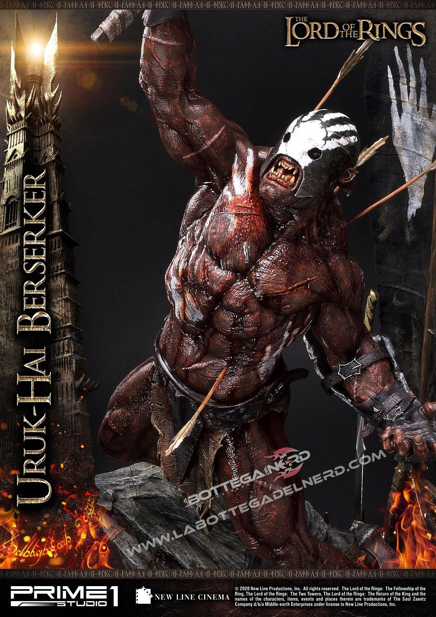Lord of the Rings - Statua 1/4 Uruk-Hai Berserker 93cm - immagine 2