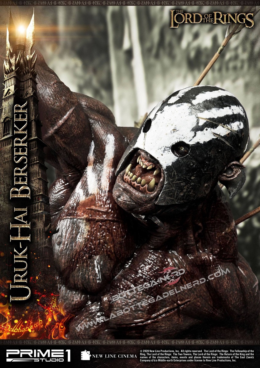 Lord of the Rings - Statua 1/4 Uruk-Hai Berserker 93cm - immagine 4
