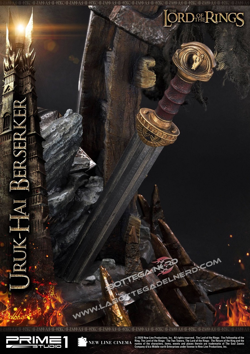Lord of the Rings - Statua 1/4 Uruk-Hai Berserker 93cm - immagine 8