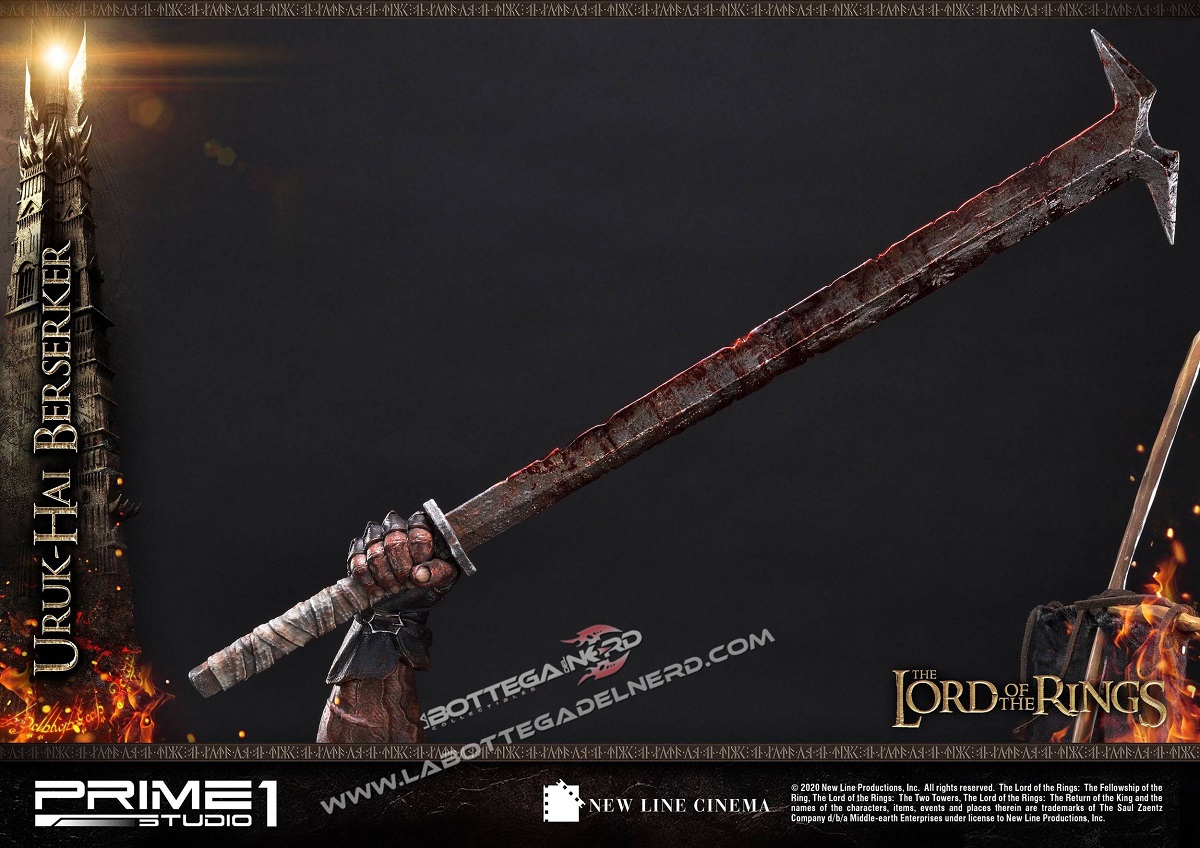Lord of the Rings - Statua 1/4 Uruk-Hai Berserker 93cm - immagine 7