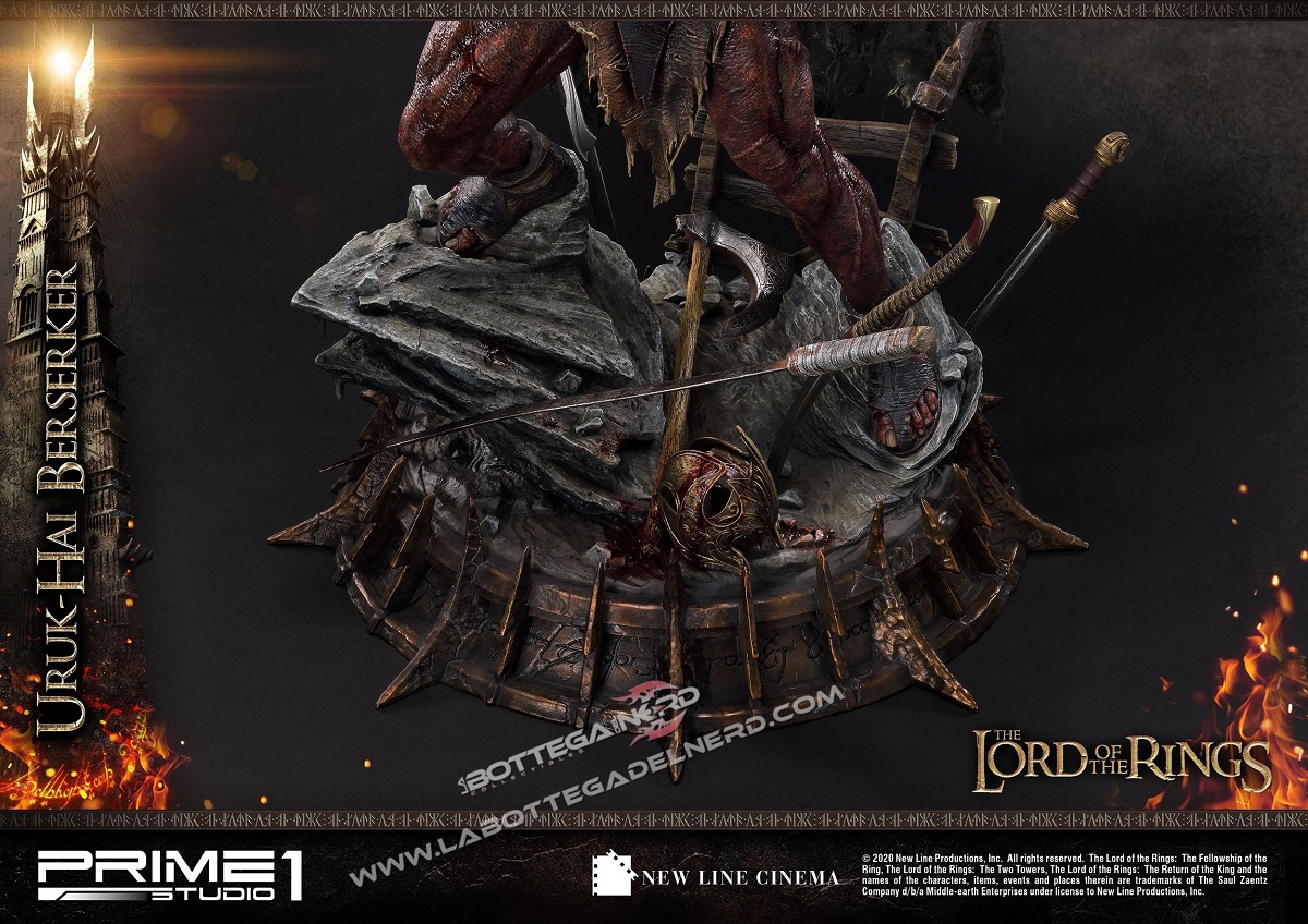 Lord of the Rings - Statua 1/4 Uruk-Hai Berserker 93cm - immagine 6