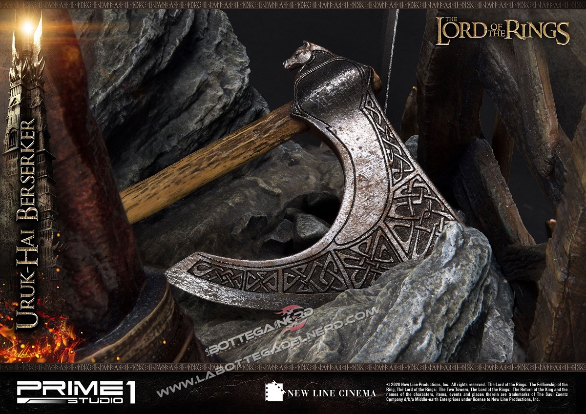 Lord of the Rings - Statua 1/4 Uruk-Hai Berserker 93cm - immagine 9