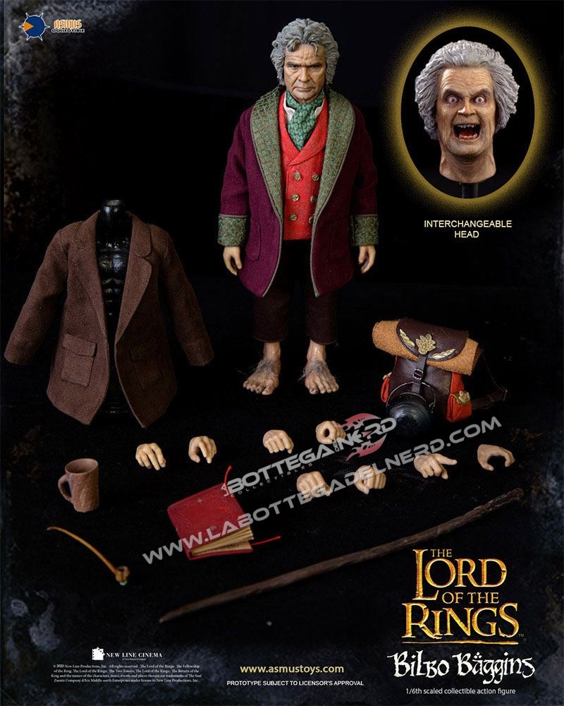 Lord of the Rings - Action Figure 1/6 Bilbo Baggins 20cm - immagine 9