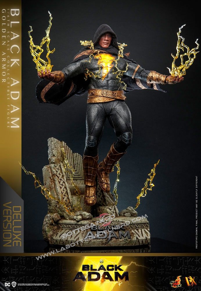 Black Adam - DX Action Figure 1/6 Black Adam Golden Armor 33cm - immagine 10