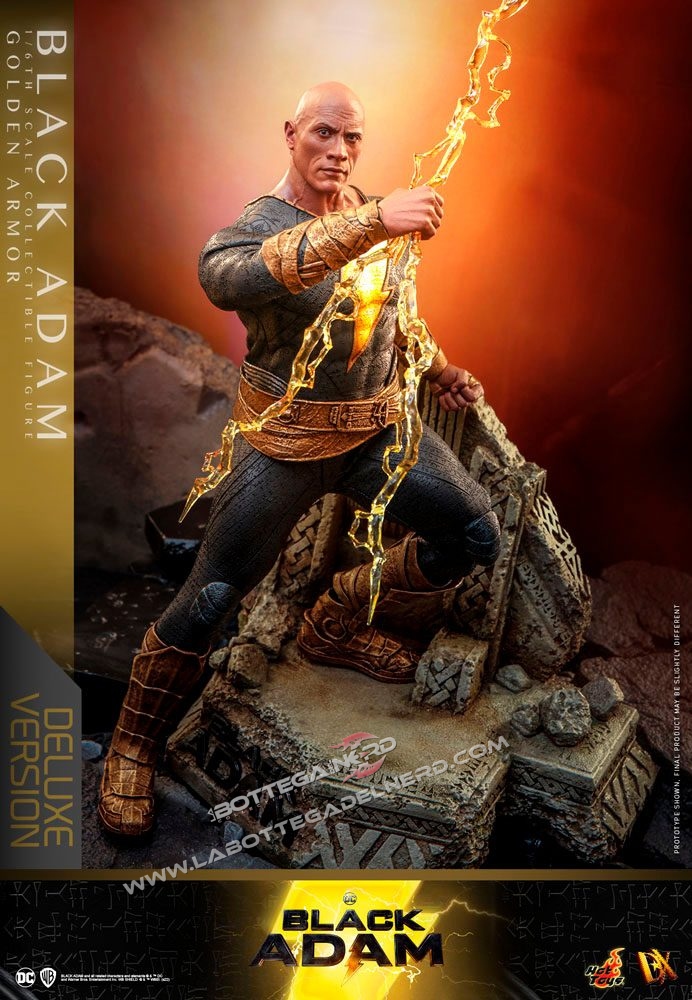 Black Adam - DX Action Figure 1/6 Black Adam Golden Armor 33cm - immagine 8