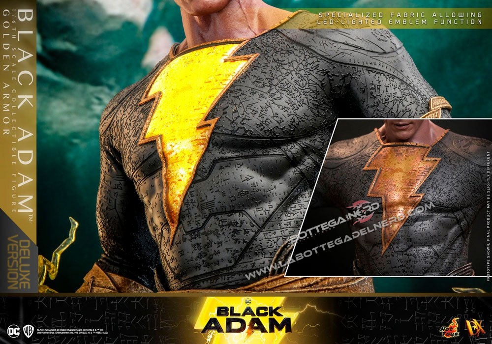 Black Adam - DX Action Figure 1/6 Black Adam Golden Armor 33cm - immagine 3