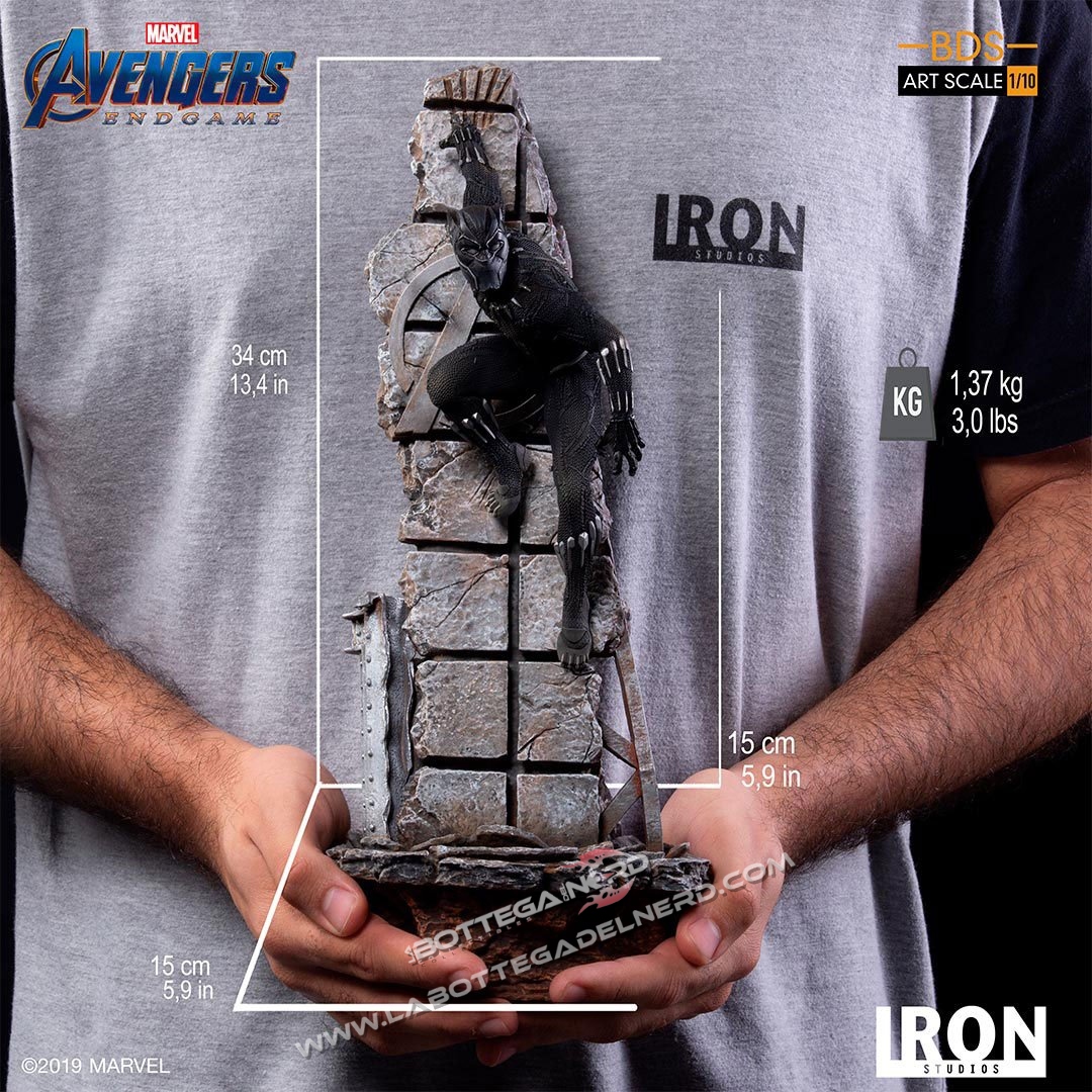 Avengers: Endgame - Statua 1/10 Black Panther 34cm - immagine 7