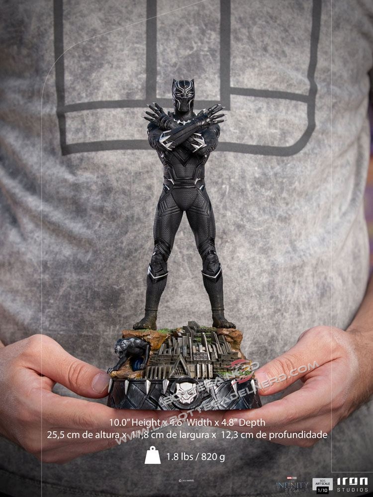 The Infinity Saga - Statue 1/10 Black Panther Deluxe 25cm - immagine 7