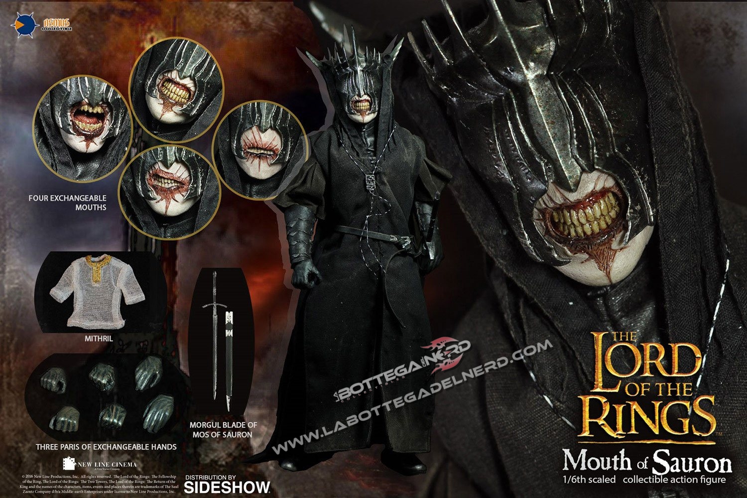 Lord of the Rings - Action Figure The Mouth of Sauron 35cm - immagine 7