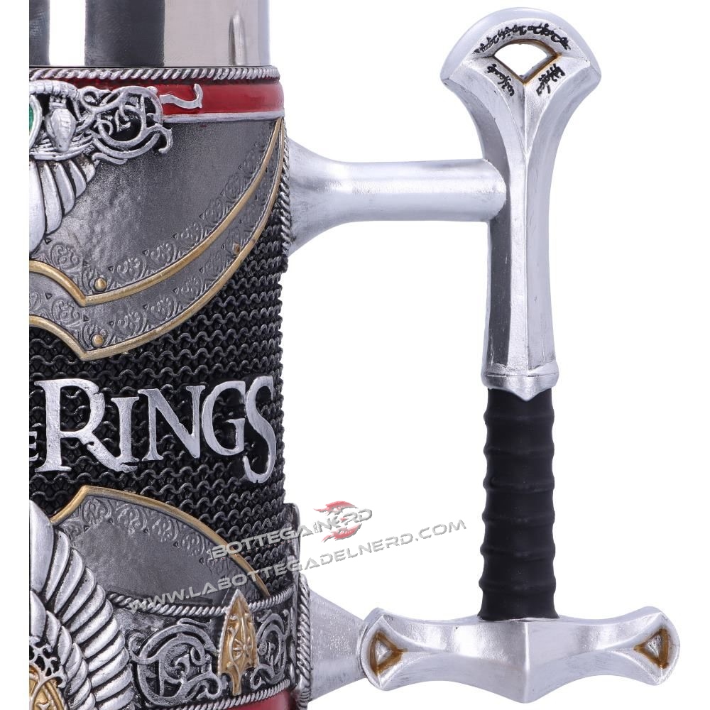 BOCCALE IN RESINA - THE LORD OF THE RING Aragorn Tankard 16cm - immagine 4
