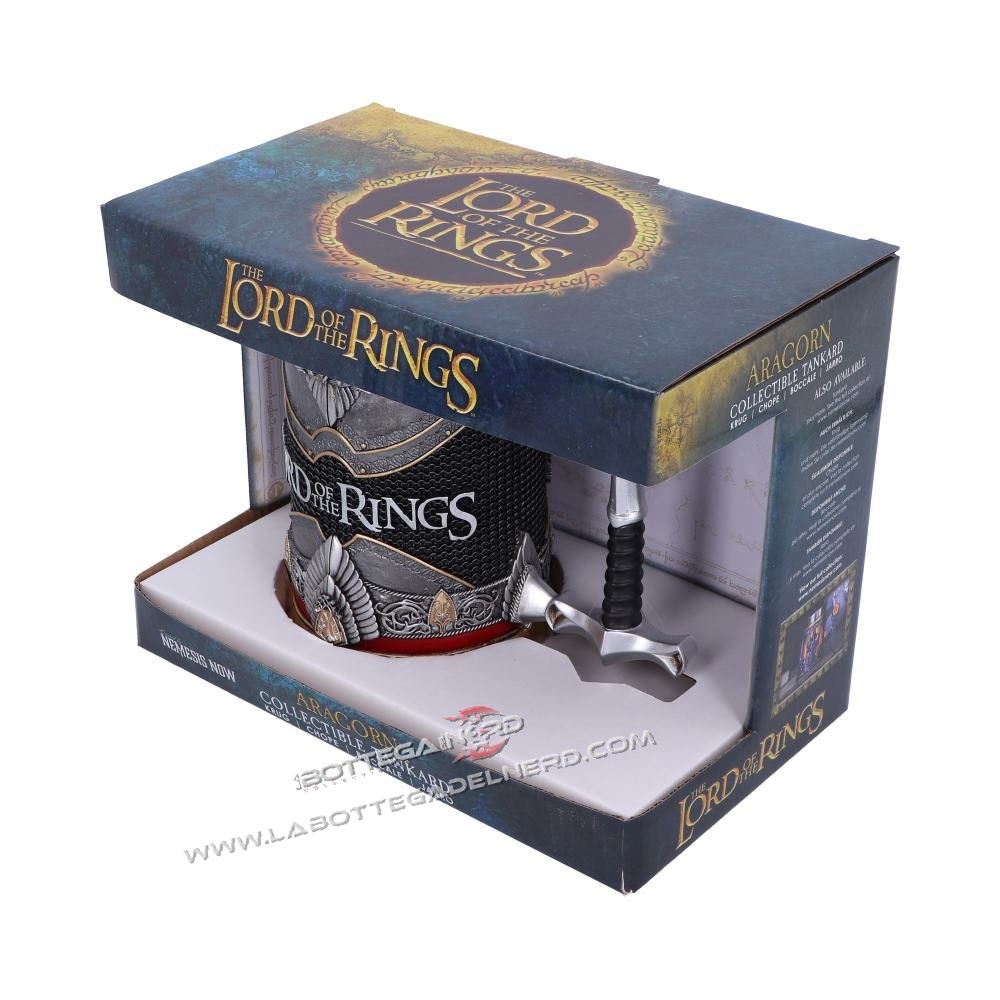 BOCCALE IN RESINA - THE LORD OF THE RING Aragorn Tankard 16cm - immagine 5