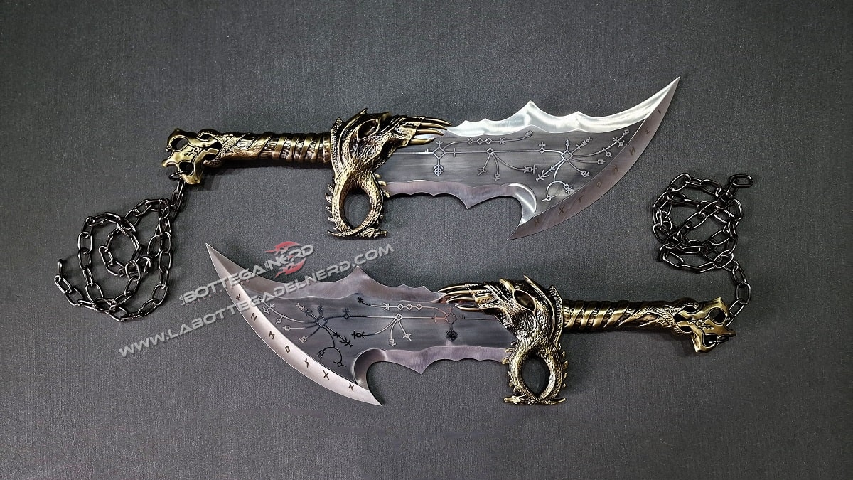 God of War Ragnarok - Replica LAME DEL CAOS Deluxe 1:1 - immagine 5