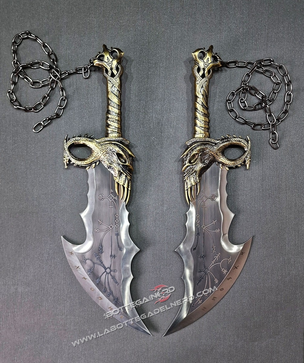 God of War Ragnarok - Replica LAME DEL CAOS Deluxe 1:1 - immagine 4