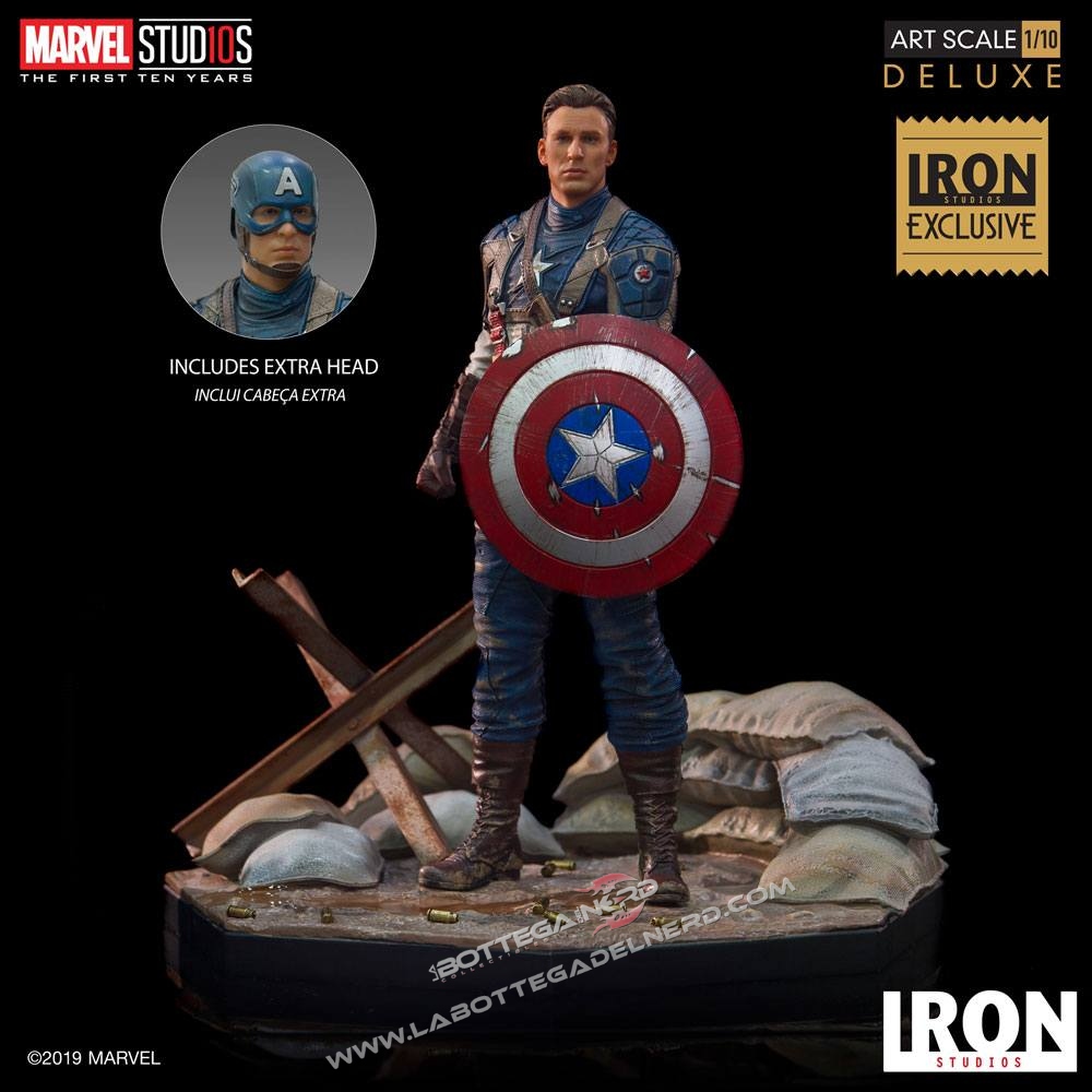 Marvel - Statua 1/10 Captain America 10 Years Event EX 21cm - immagine 6