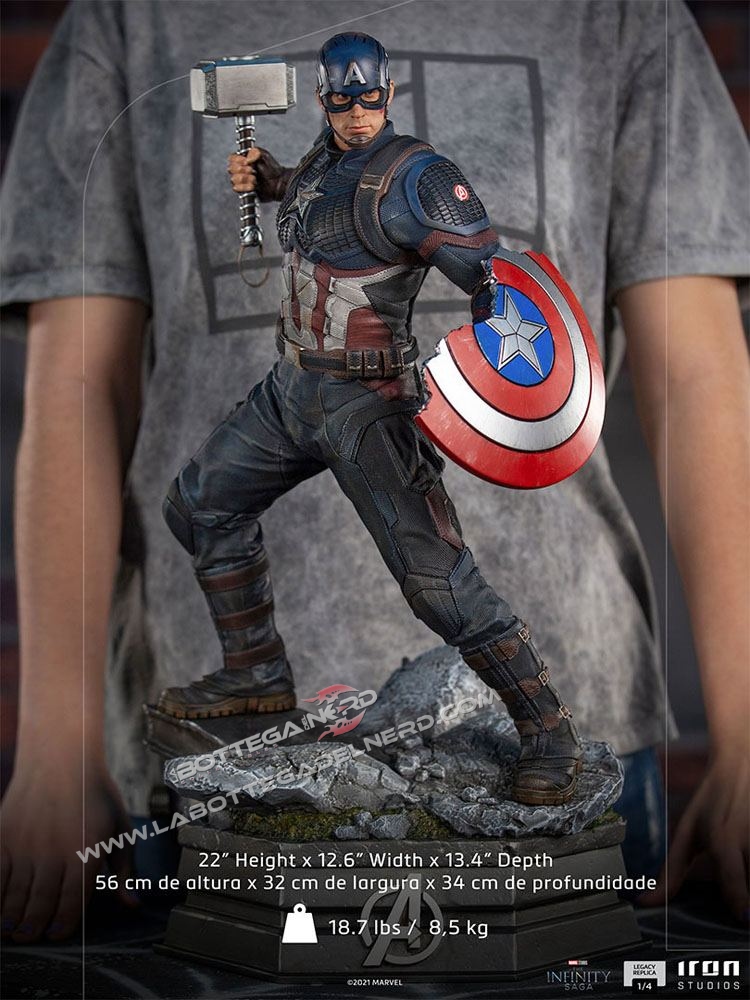 Avengers Infinity Saga - Legacy Replica Statue 1/4 Captain America 56cm - immagine 9