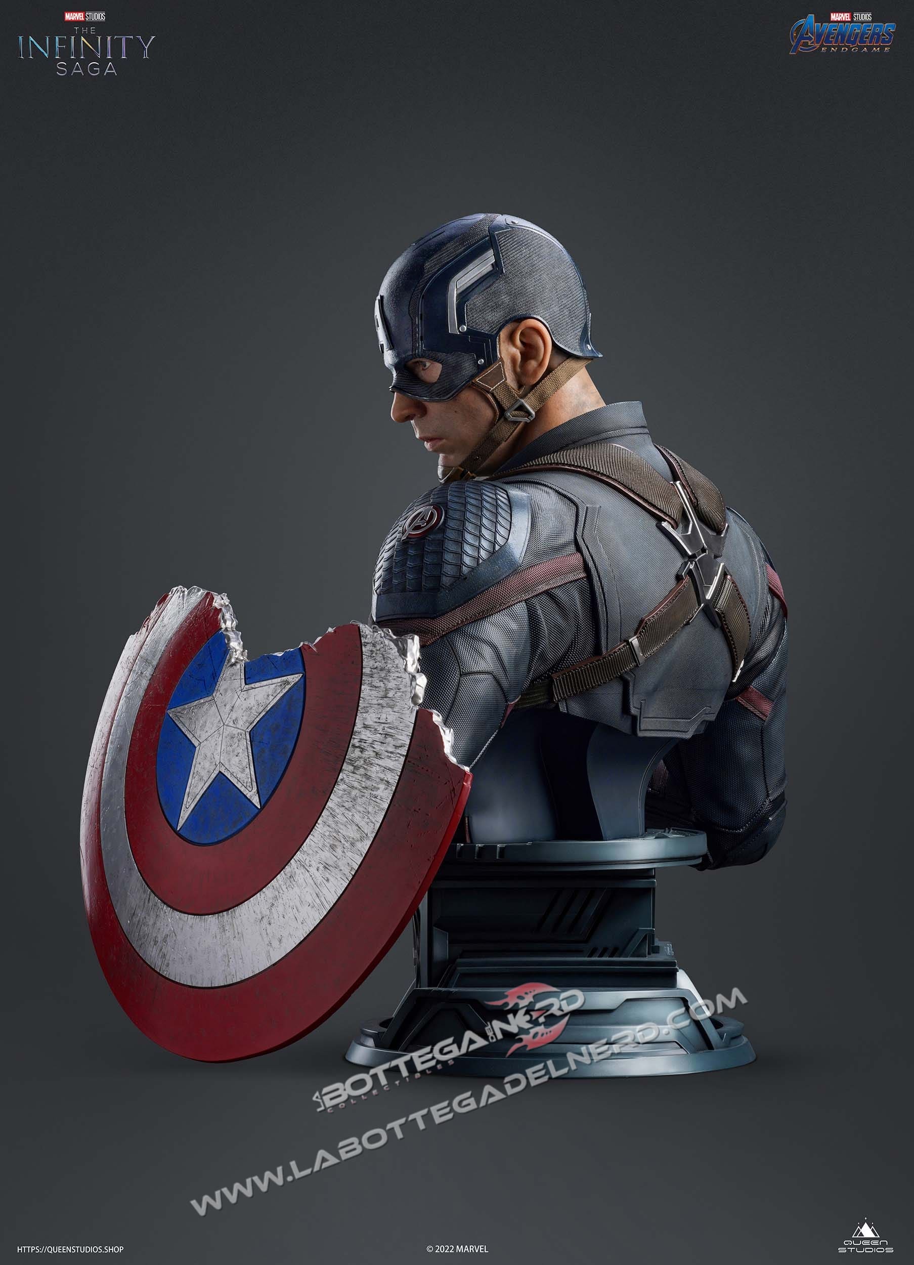 Marvel – Bust Captain America 1/1 Queen Studios 93cm - immagine 10