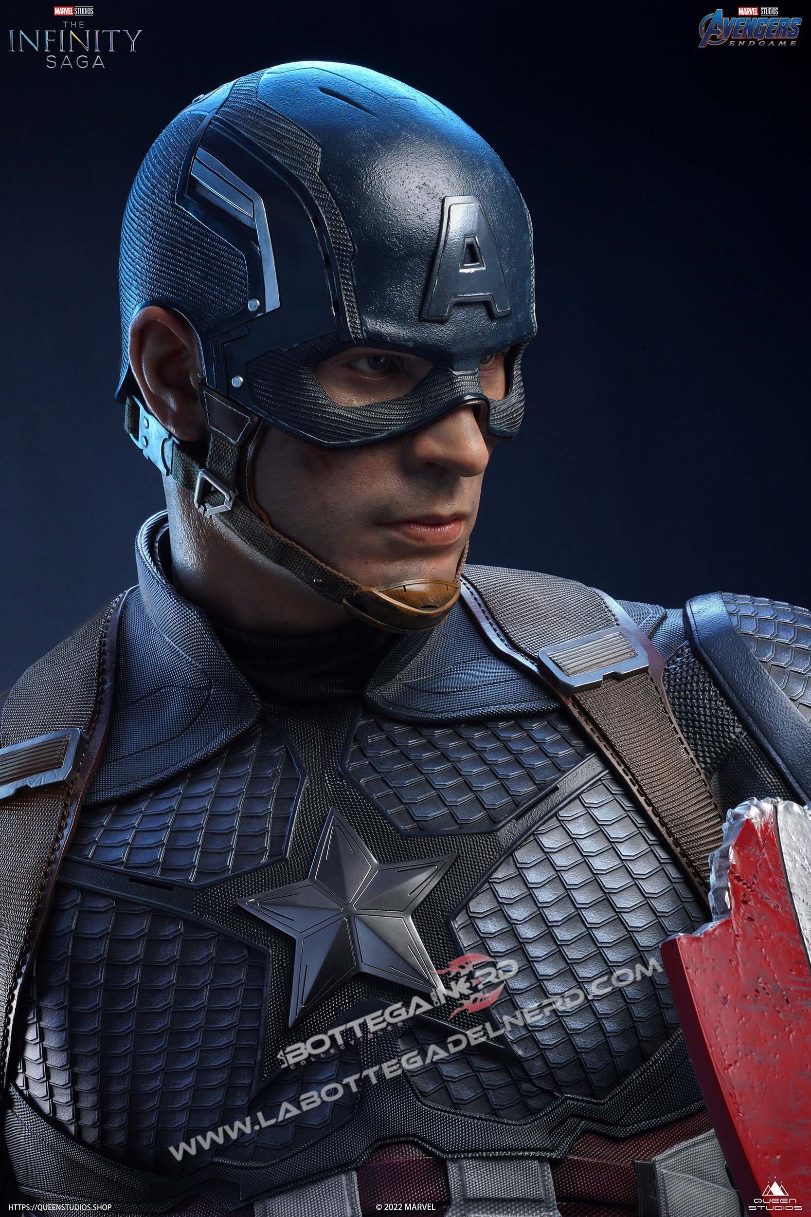 Marvel – Bust Captain America 1/1 Queen Studios 93cm - immagine 7
