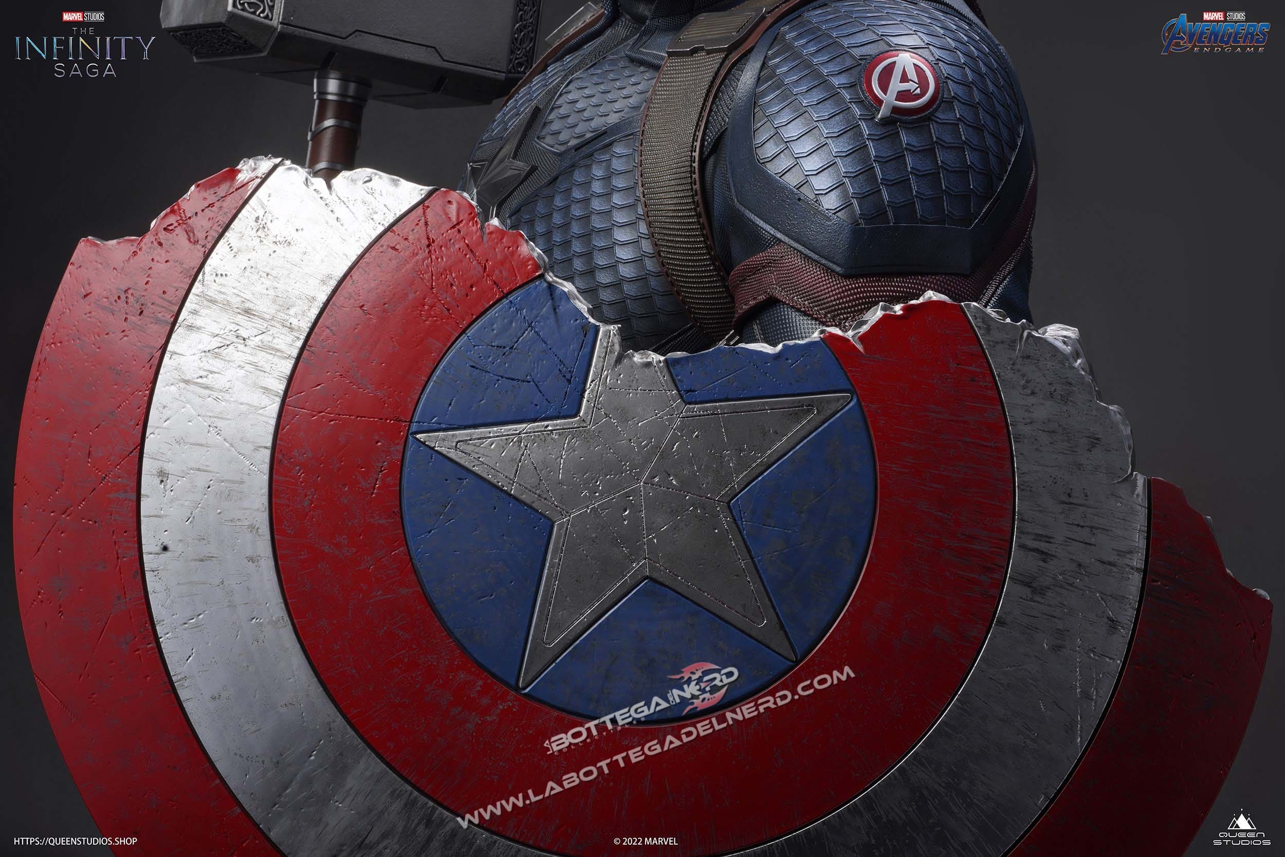 Marvel – Bust Captain America 1/1 Queen Studios 93cm - immagine 9