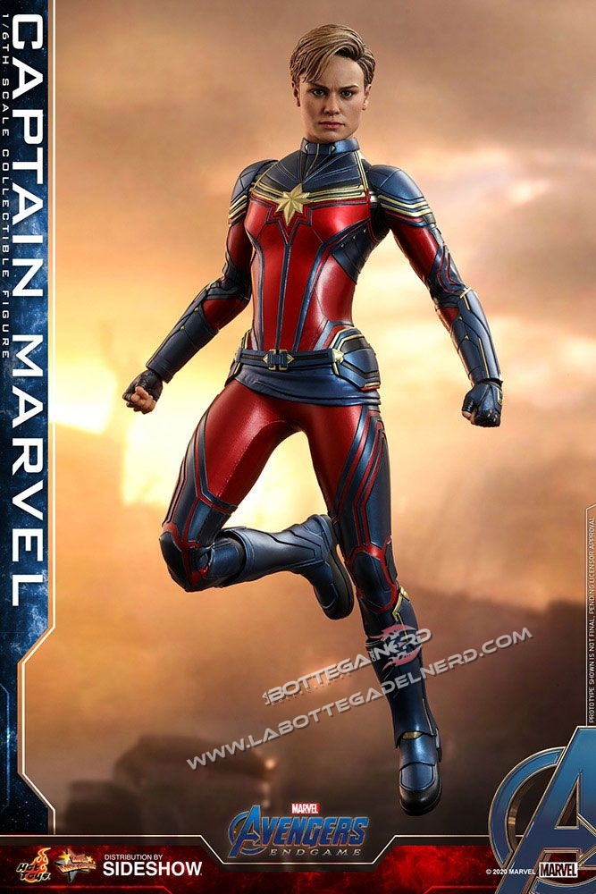 Avengers: Endgame - Action Figure 1/6 Captain Marvel 29cm - immagine 4