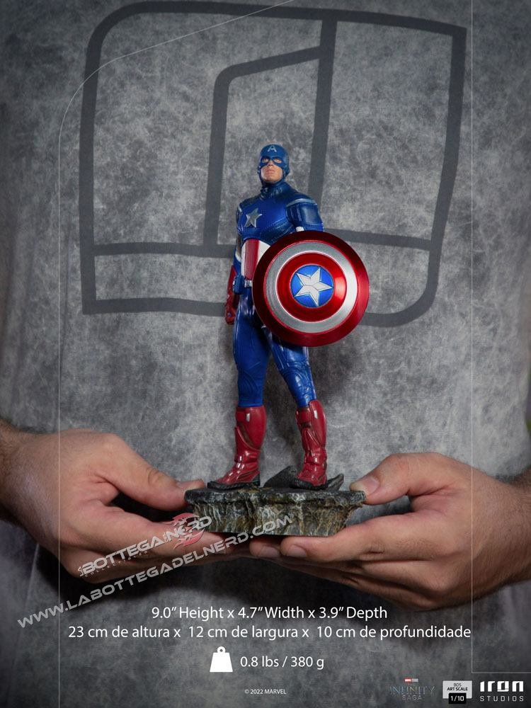 The Infinity Saga - BDS Statue 1/10 Captain America Battle of NY 23cm - immagine 6