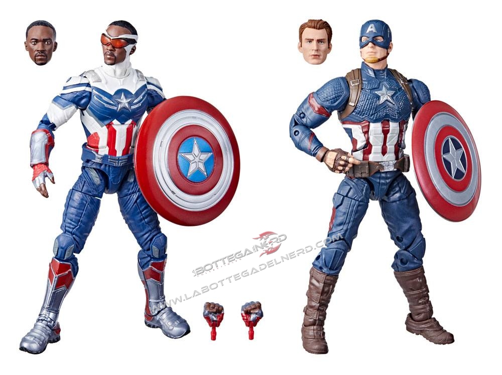 Marvel Legends - 2-Pack Captain America: Sam Wilson & Steve Rogers 15cm - immagine 10