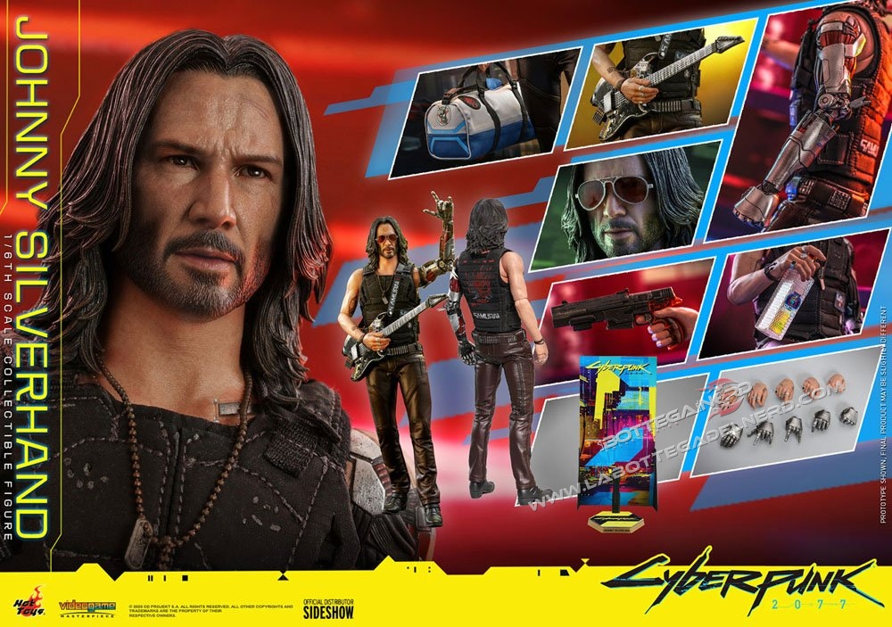 Cyberpunk 2077 - Masterpiece Action Figure 1/6 Johnny Silverhand 31cm - immagine 9
