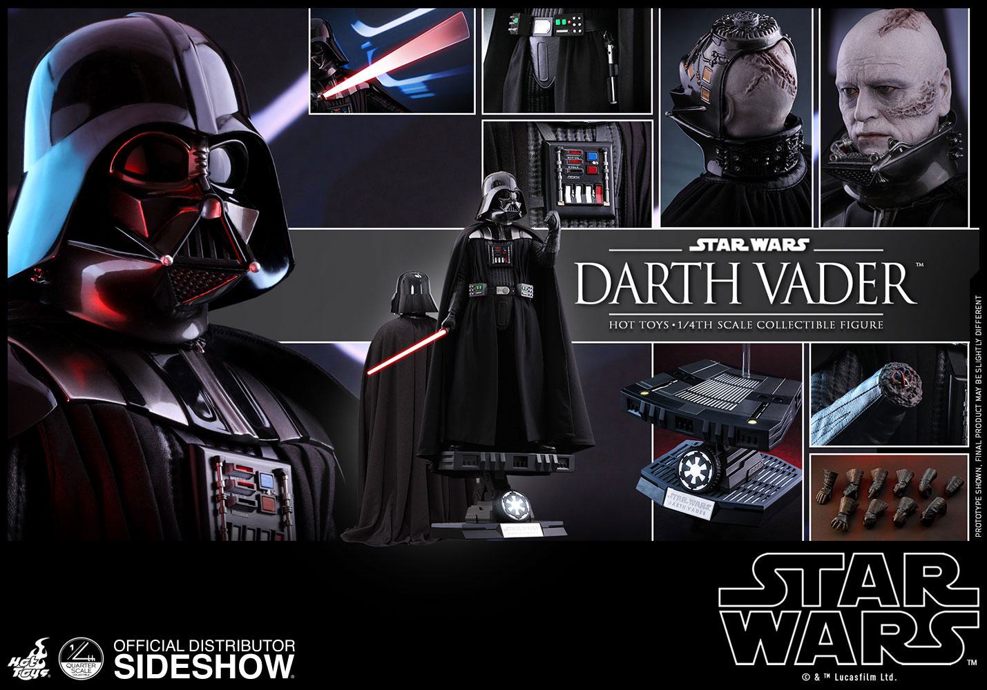 Star Wars Episode VI - Action Figure 1/4 Darth Vader 50cm - immagine 7