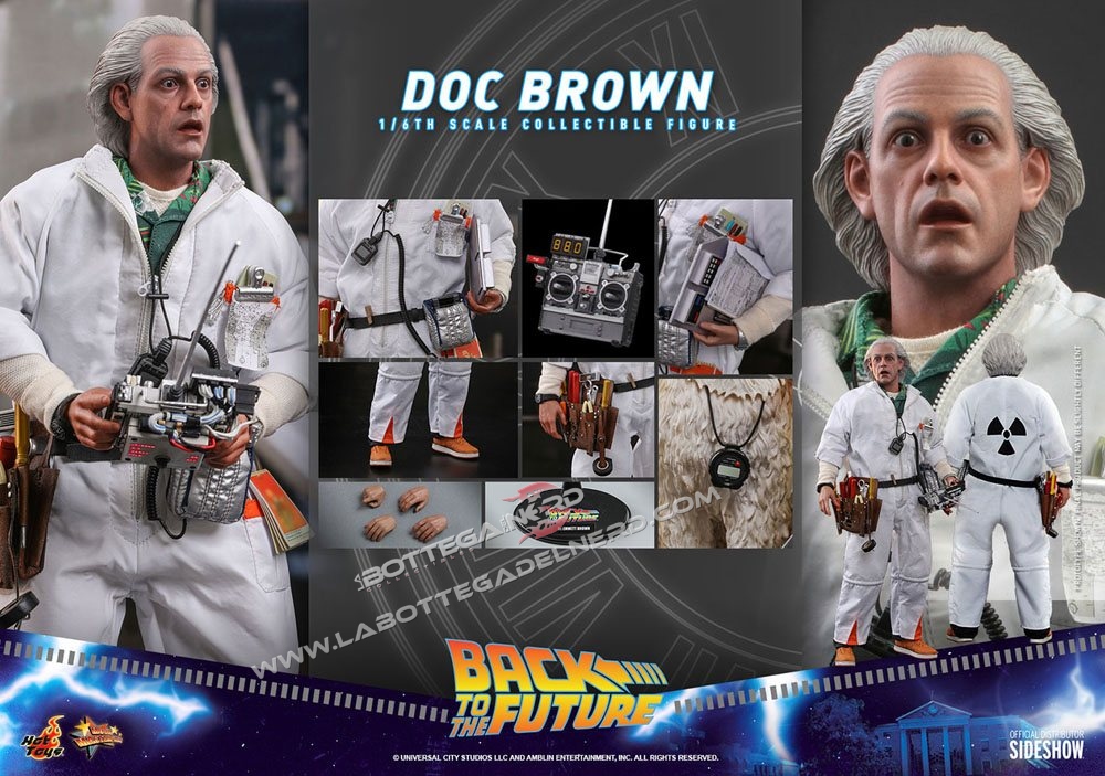 Back To The Future - Action Figure 1/6 Doc Brown 30cm - immagine 10