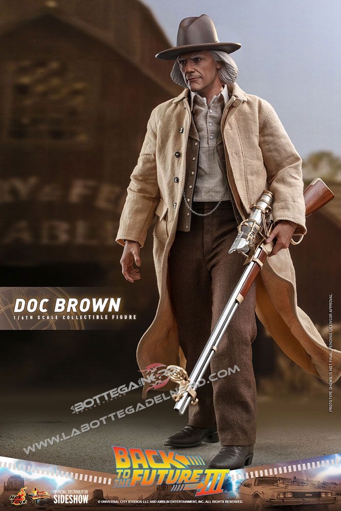 Back To The Future III - Action Figure 1/6 Doc Brown 32cm - immagine 7