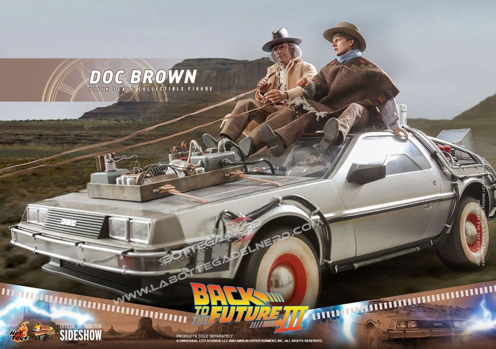 Back To The Future III - Action Figure 1/6 Doc Brown 32cm - immagine 9