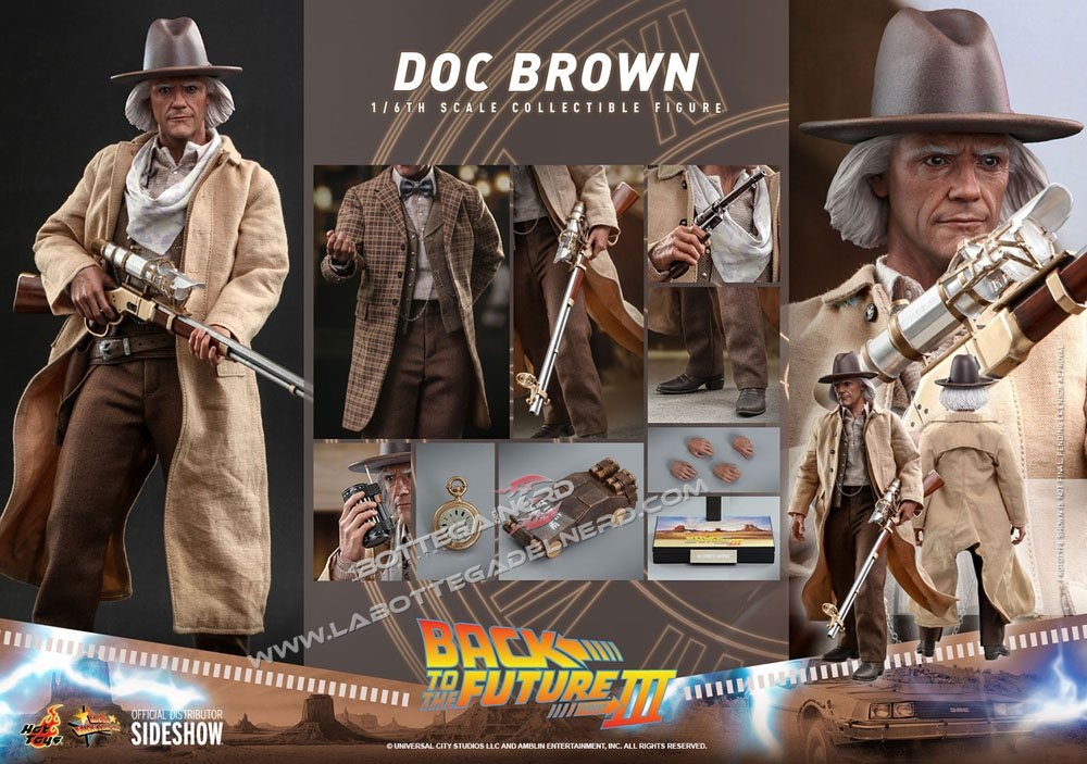 Back To The Future III - Action Figure 1/6 Doc Brown 32cm - immagine 10