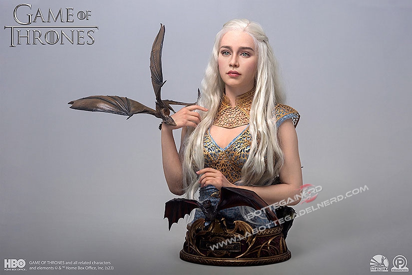 Game of Thrones - Busto 1/1 Mother of Dragons Daenerys Targaryen 75cm - immagine 10