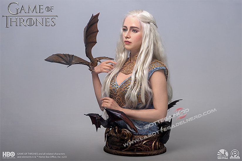 Game of Thrones - Busto 1/1 Mother of Dragons Daenerys Targaryen 75cm - immagine 11