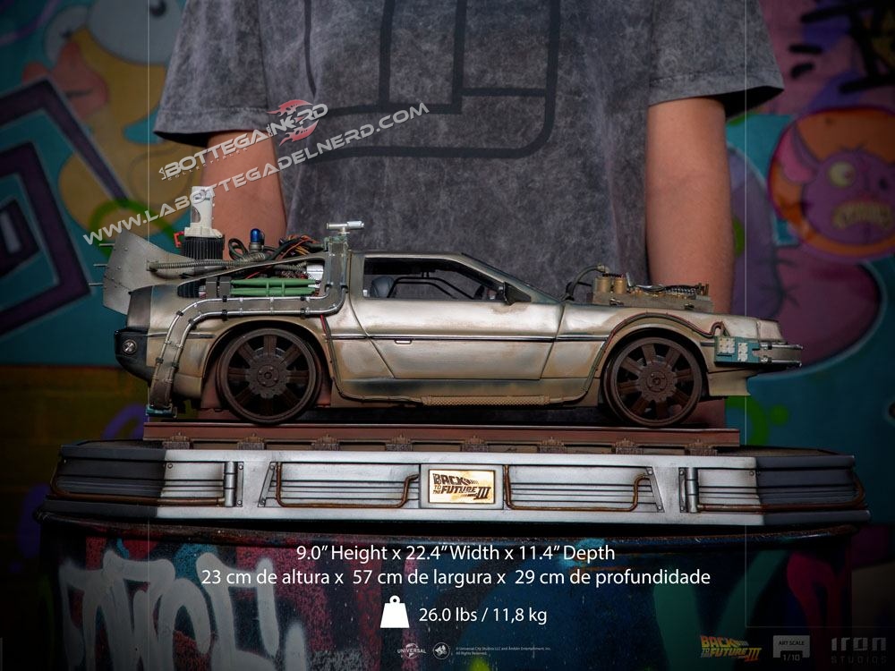 Back to the Future III - Art Scale Statue 1/10 DeLorean 57cm - immagine 11
