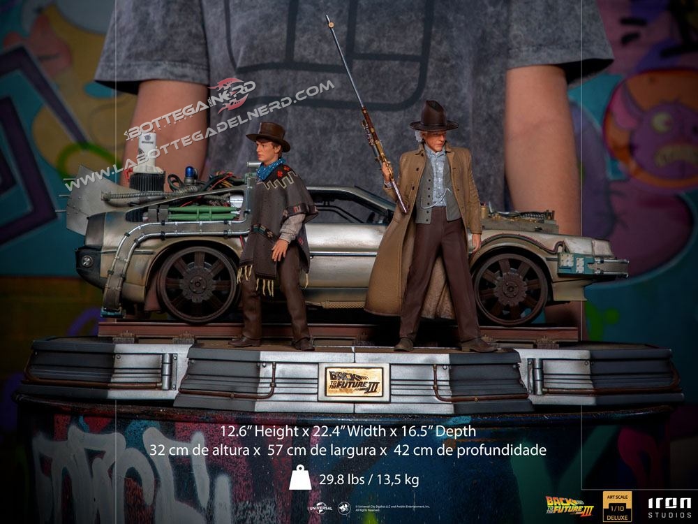 Back to the Future III - Art Scale Statues 1/10 Full Set Deluxe 57cm - immagine 7