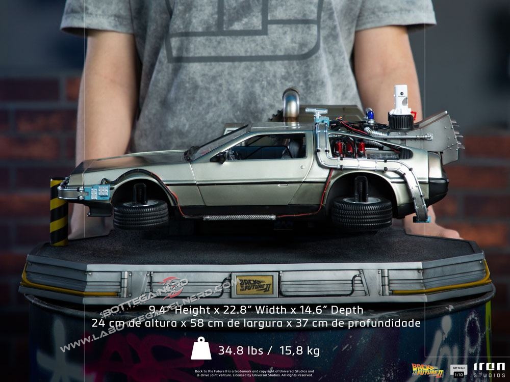 Back to the Future II - Art Scale Statue 1/10 DeLorean 58cm - immagine 12