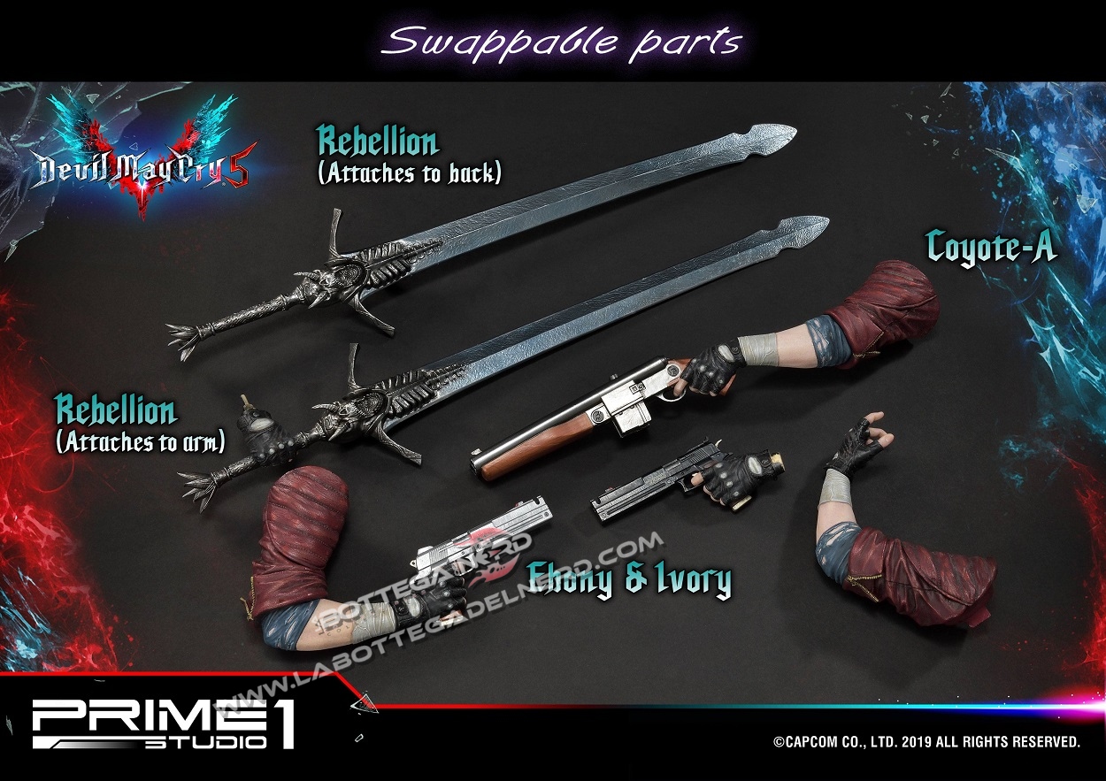 Devil May Cry 5 - Statua 1/4 Dante 74cm - immagine 7