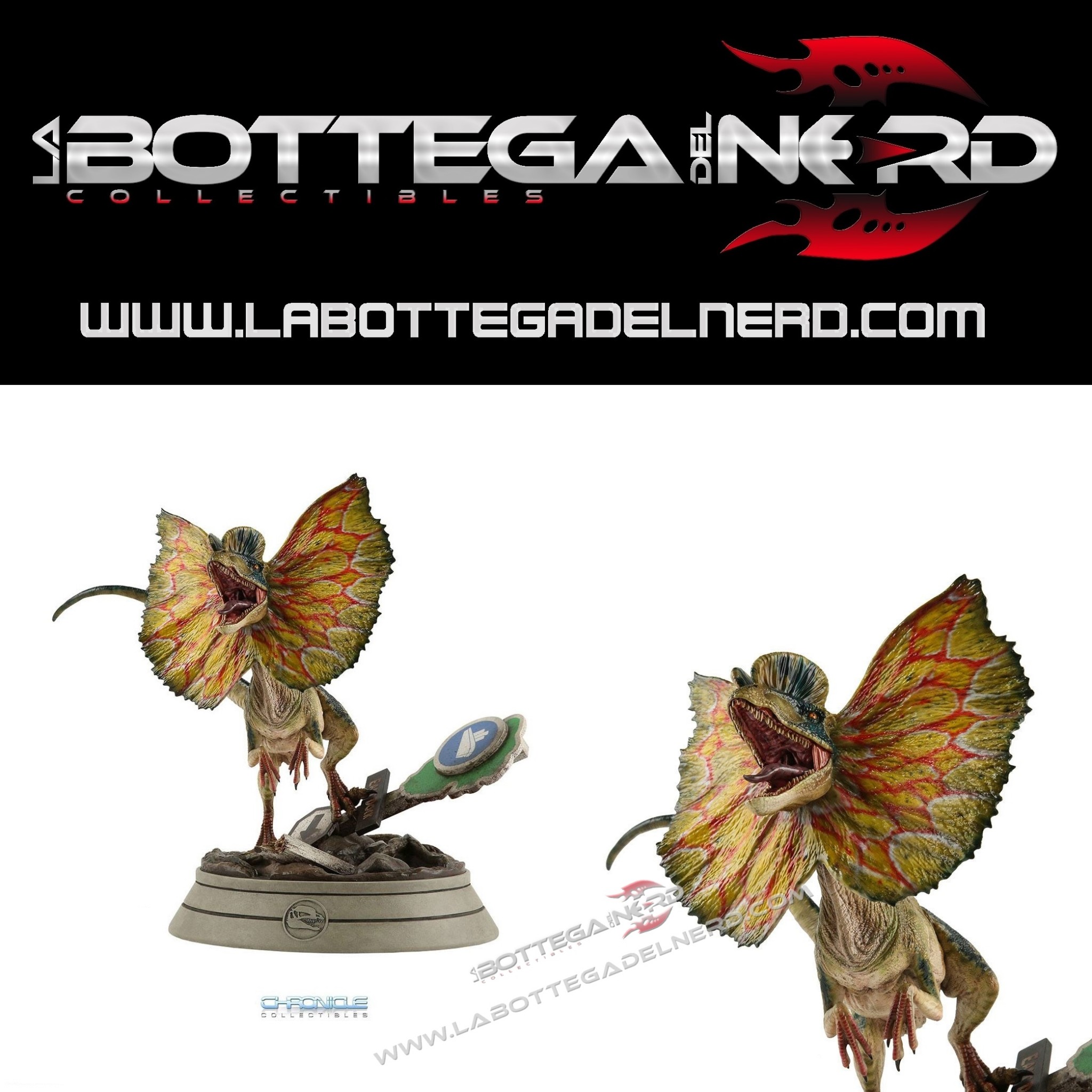 Jurassic Park - Statua Dilophosaurus 41cm