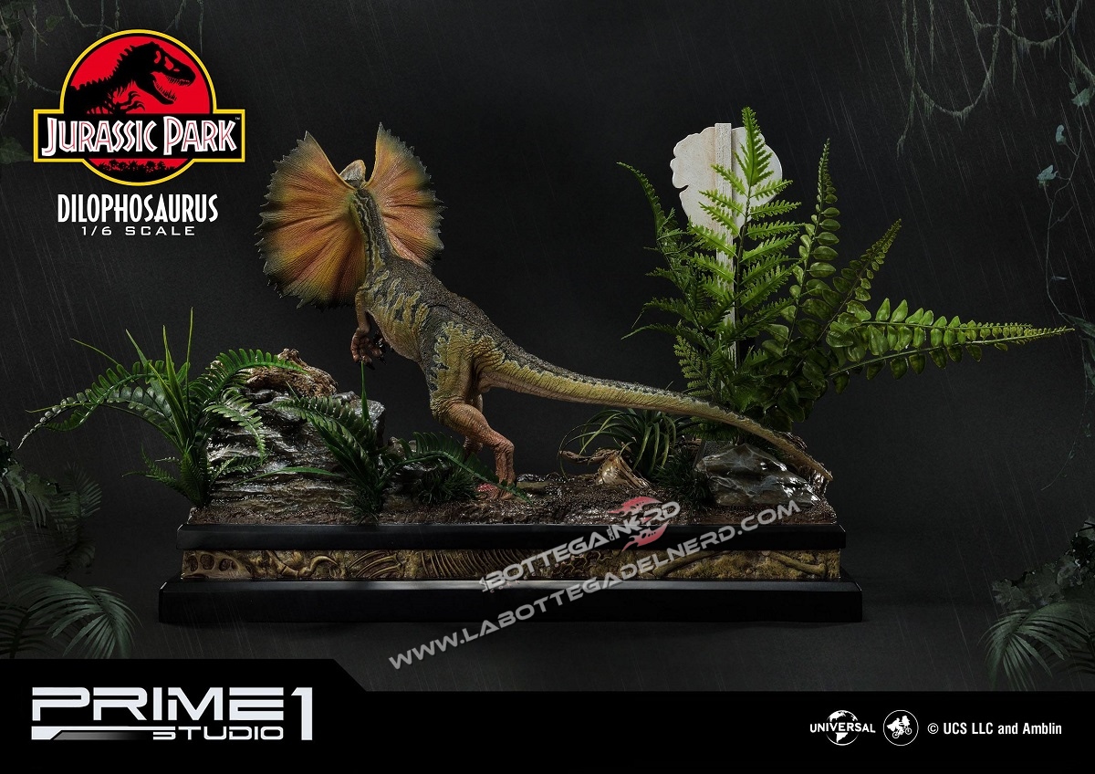 Jurassic Park - Statua 1/6 Dilophosaurus Bonus Version 41cm - immagine 7