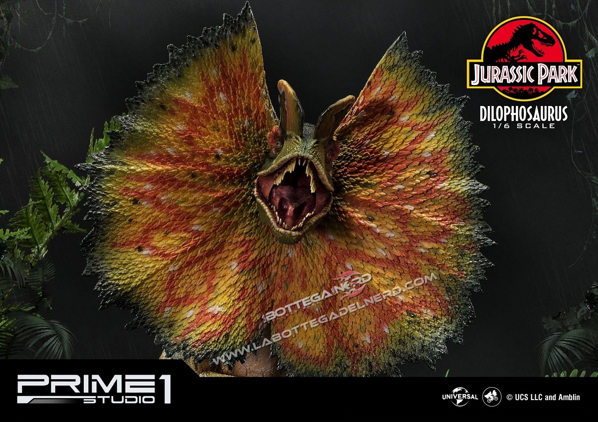 Jurassic Park - Statua 1/6 Dilophosaurus Bonus Version 41cm - immagine 3